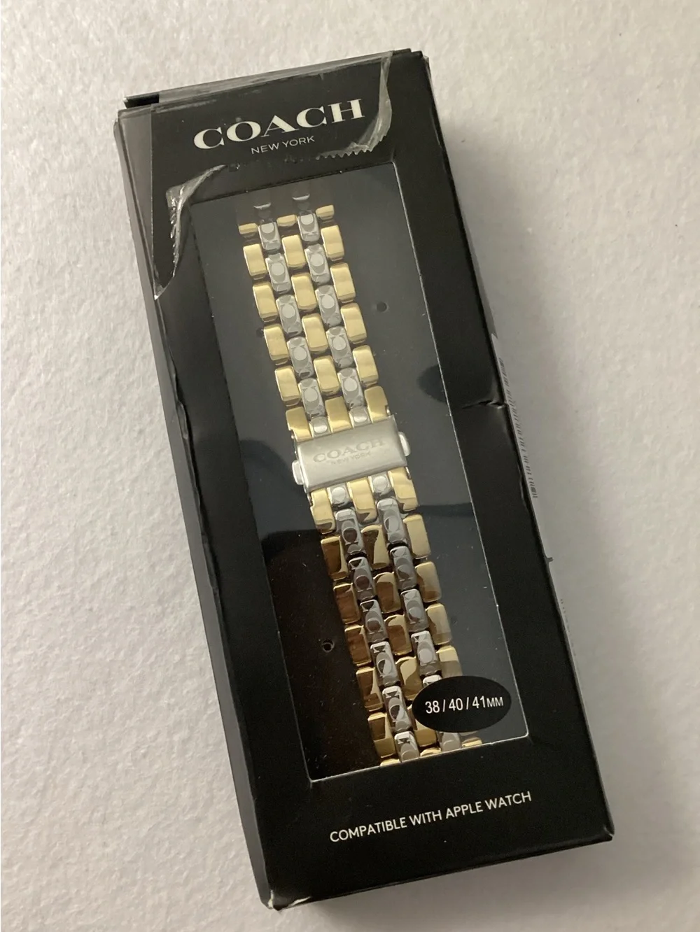 Coach Women's Two Tone Stainless Steel Apple Strap 38/40/41mm